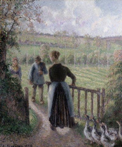 The Woman with the Geese, 1895 by Camille Jacob Pissarro